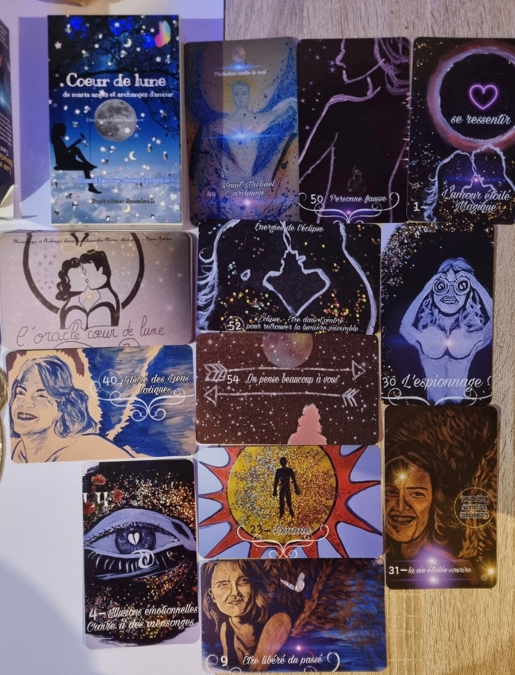 Oracle cœur de lune 🌙 Précommande expédiée entre fin Août - début septembre ) avec ou sans boîte