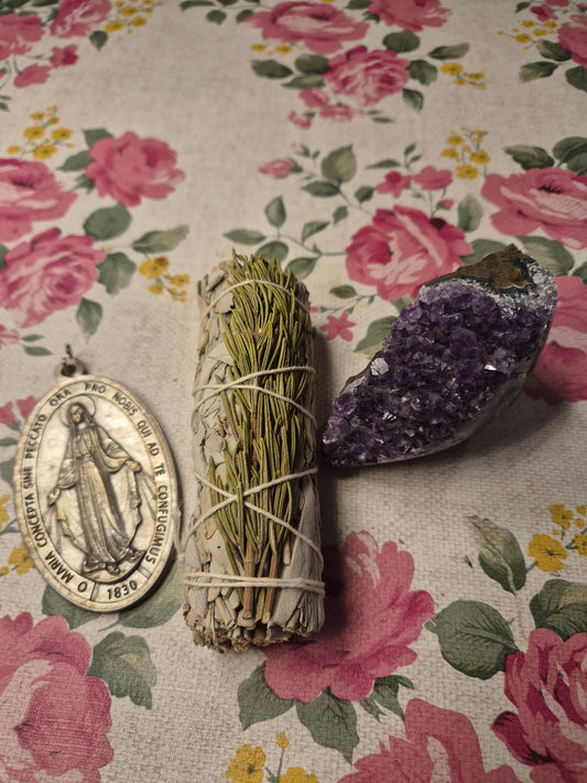 Bâtons de sauge blanche avec romarin 🌱🌿