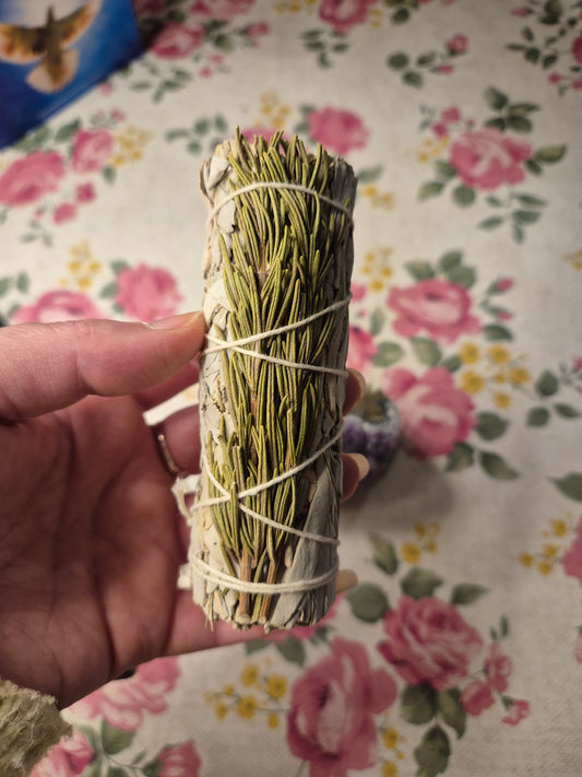 Bâtons de sauge blanche avec romarin 🌱🌿