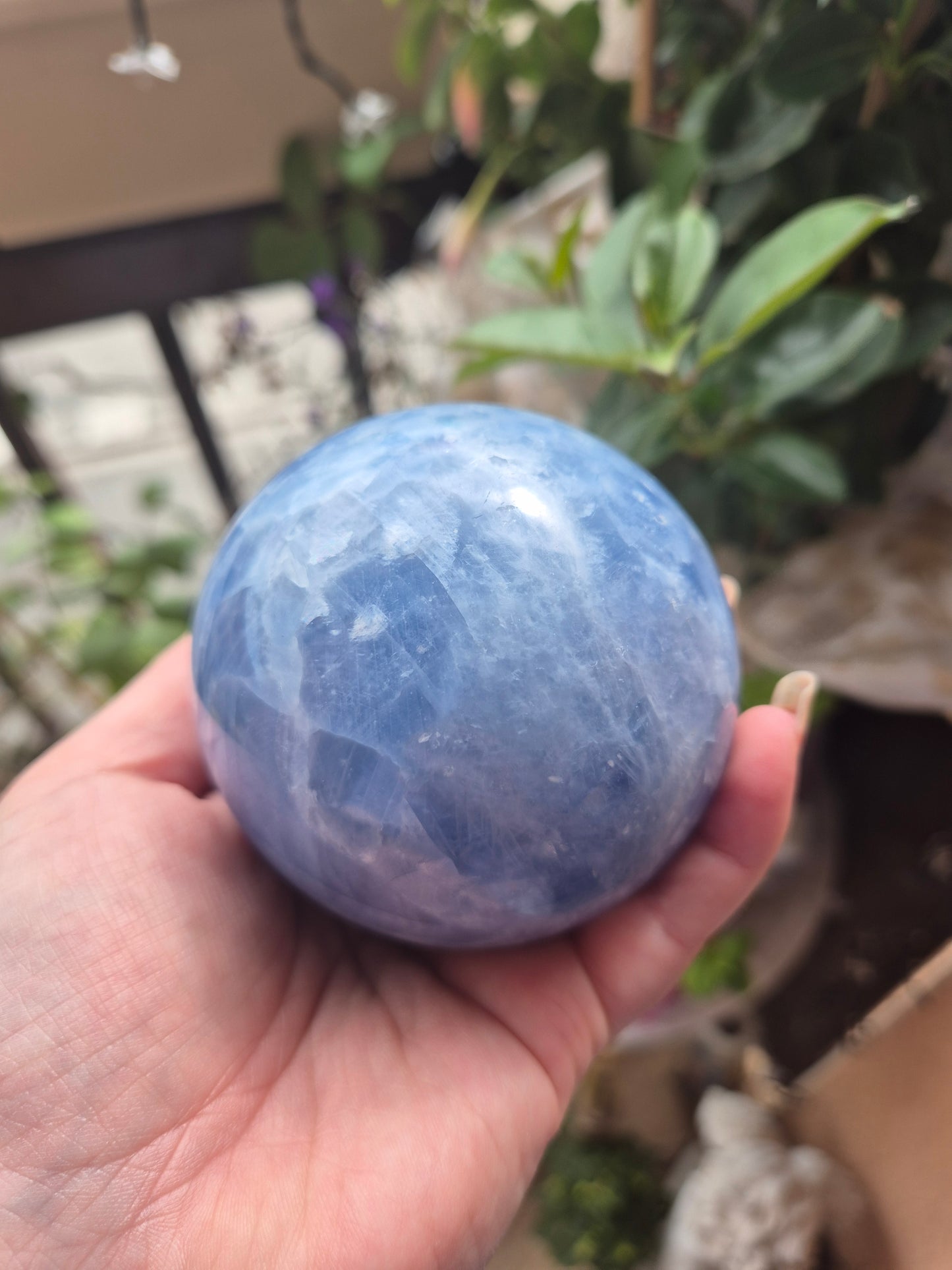 Sphère Calcite bleue - Apaisement & douceur 💎