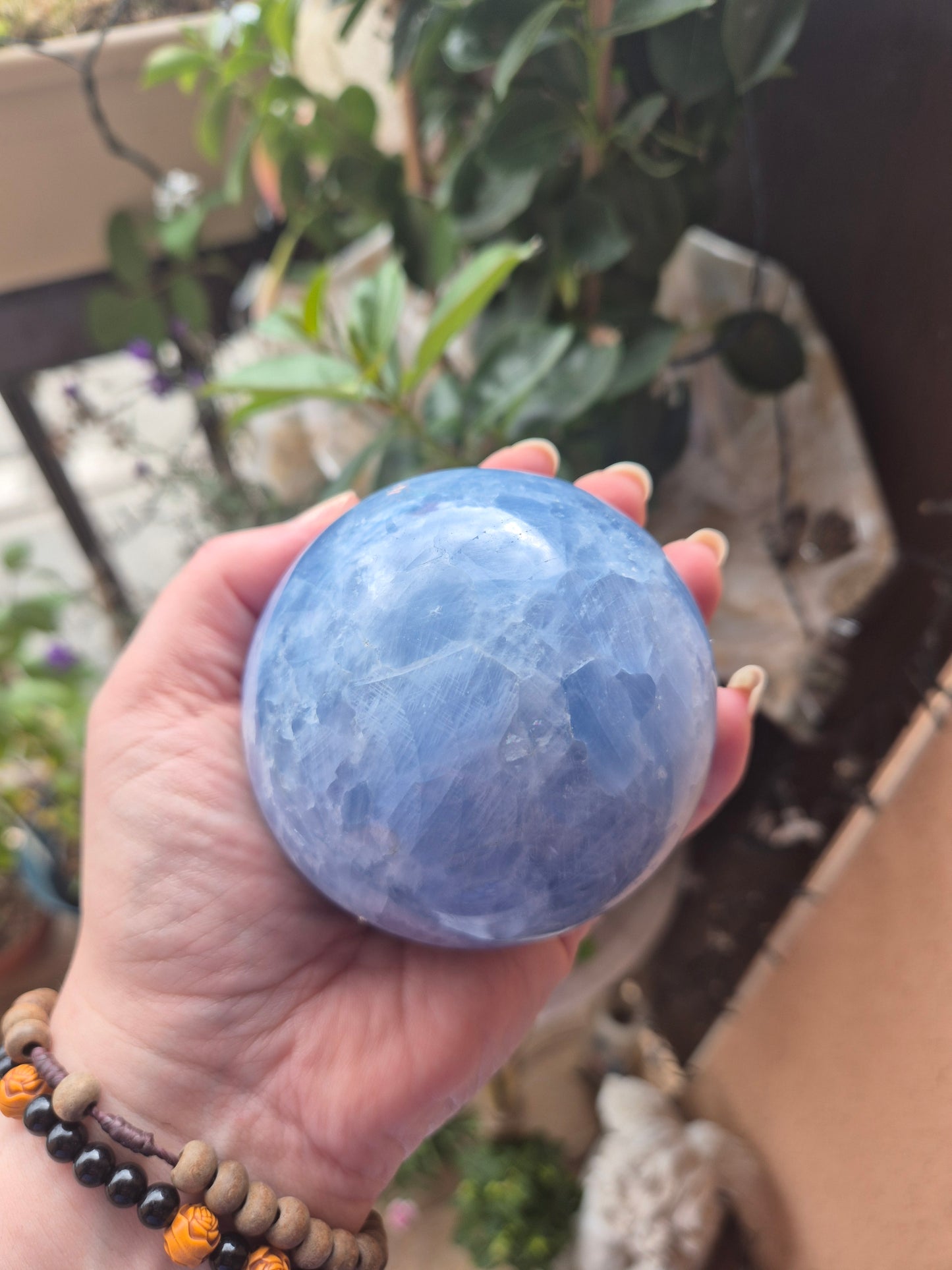 Sphère Calcite bleue - Apaisement & douceur 💎