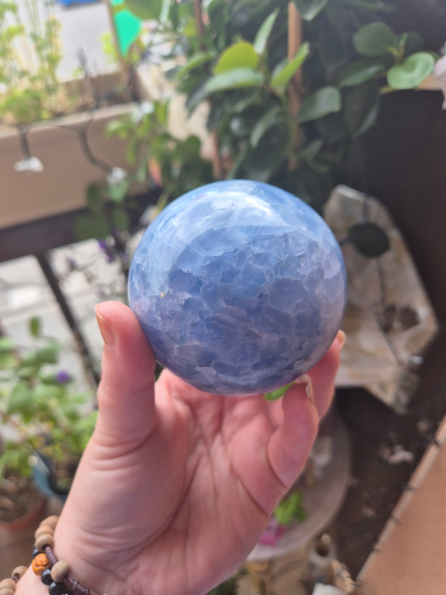 Sphère Calcite bleue - Apaisement & douceur 💎