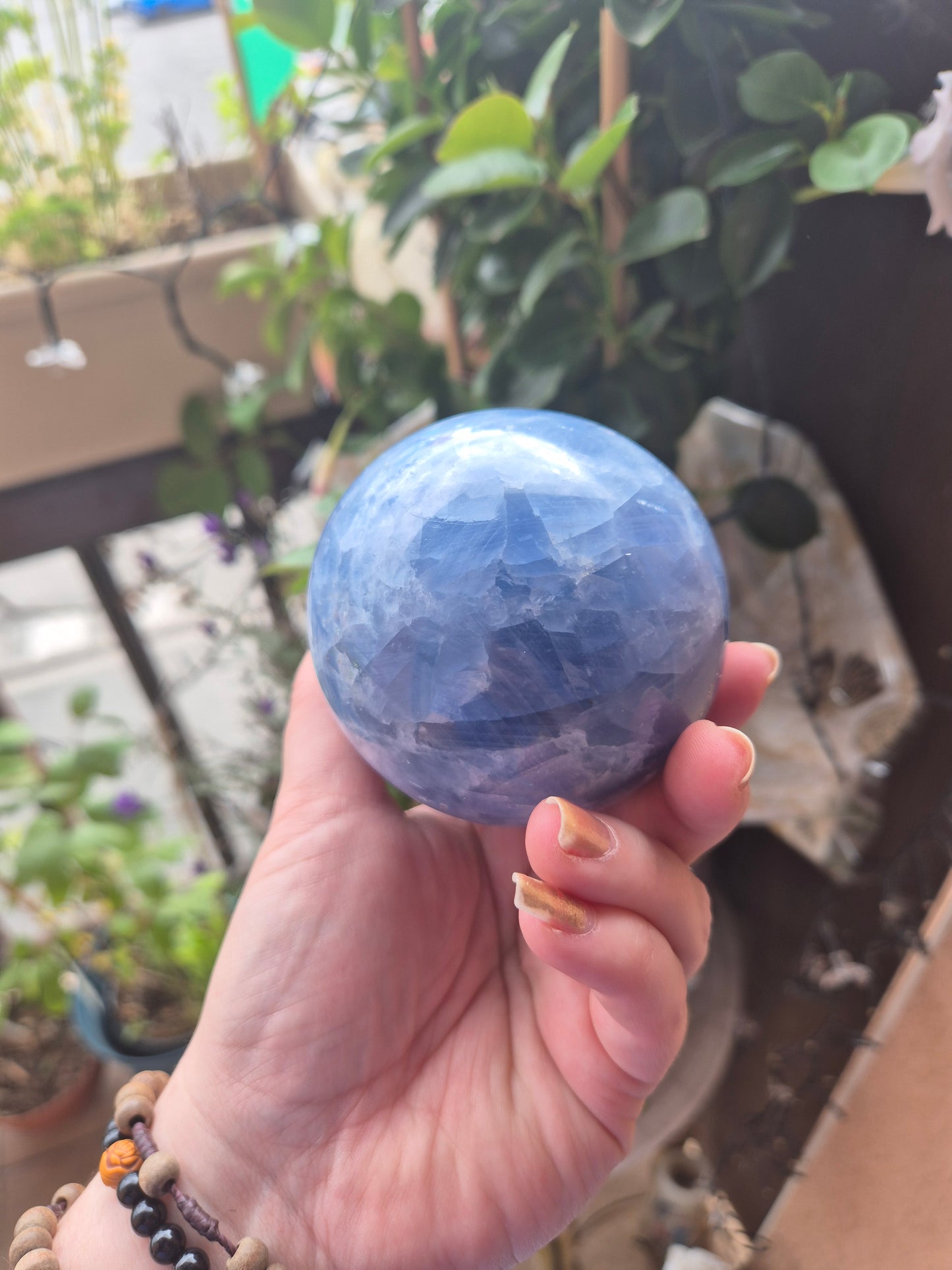 Sphère Calcite bleue - Apaisement & douceur 💎