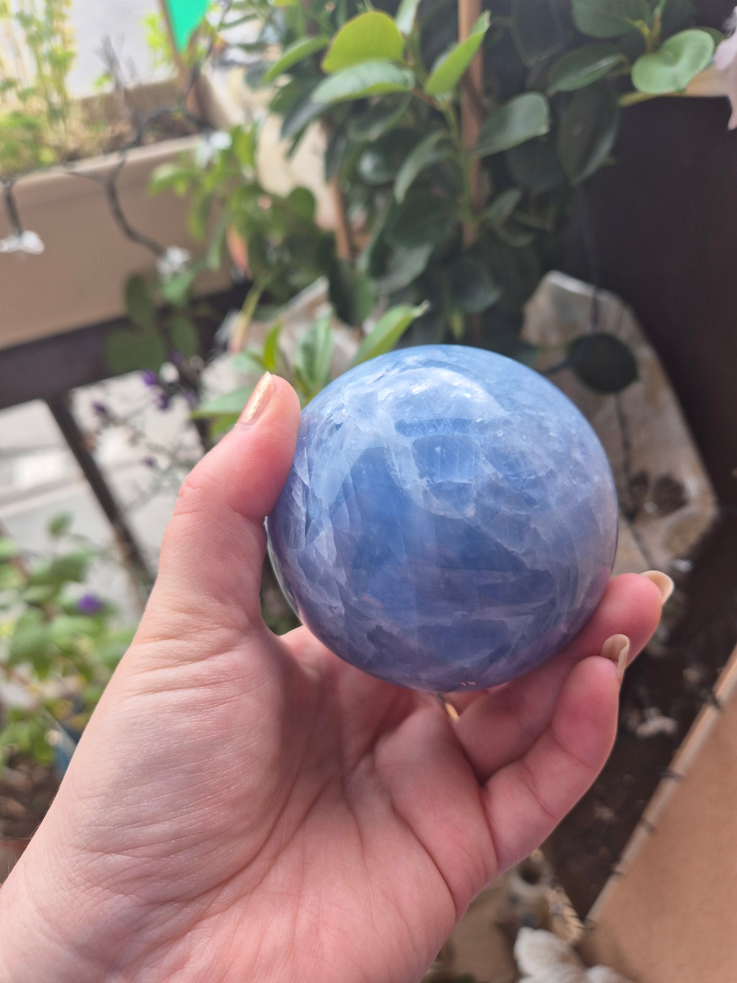 Sphère Calcite bleue - Apaisement & douceur 💎