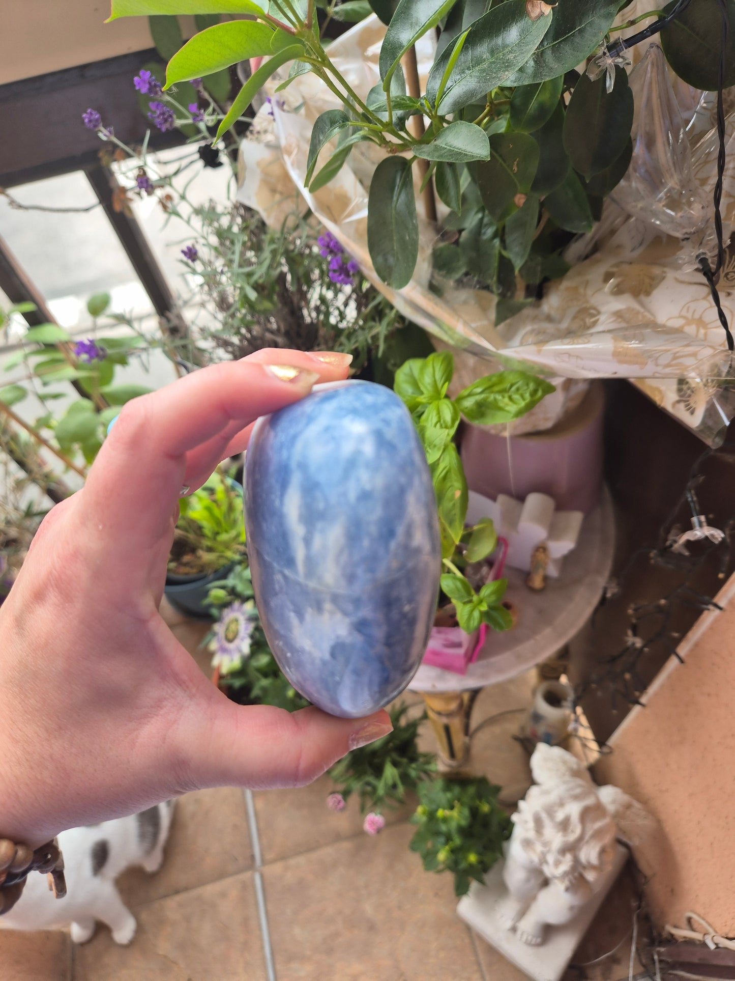 Forme libre Calcite bleue - Apaisement & sérénité 💎