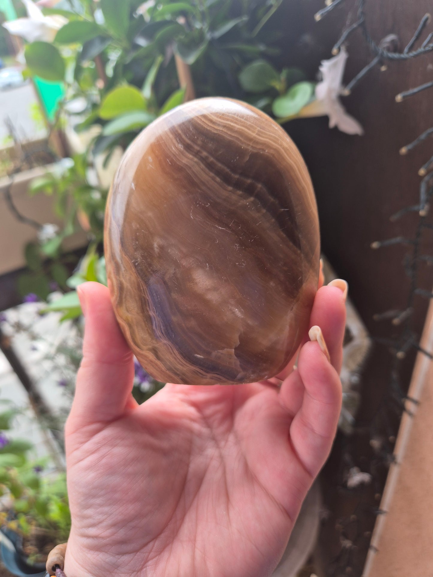Forme libre Aragonite brune - Ancrage & douceur 💎