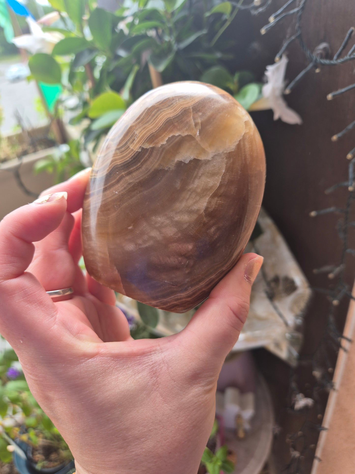 Forme libre Aragonite brune - Ancrage & douceur 💎